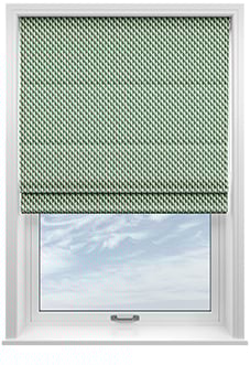 Jaipur, Bottle Green - Motorised Roman Blind